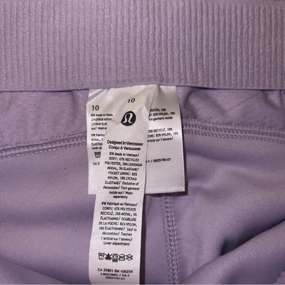 Lululemon Athletica Lilac Cropped Pants - Picture 5 of 6